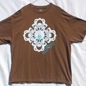 Outcast | Brown Graphic Rap Hip Hop Tee - XXl
